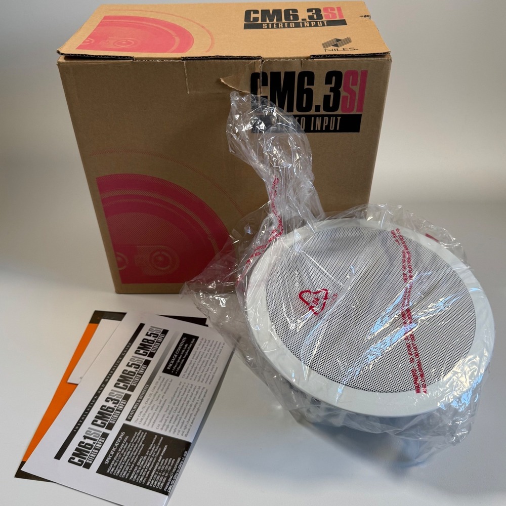 Niles CM6.3SI In-Ceiling Stereo Input Loudspeaker 6.5 Inch Dual Voice Coil NEW